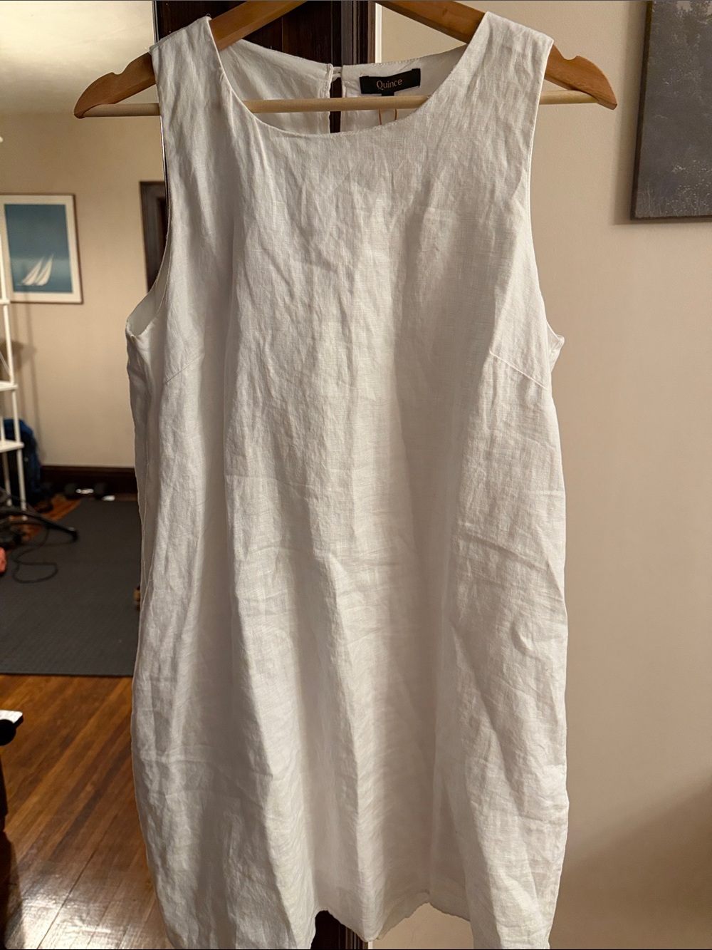 Quince White Linen Dress.
